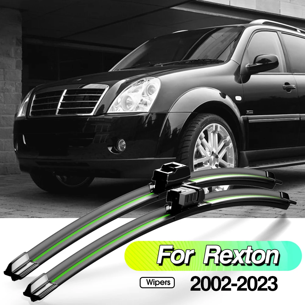 

For Ssangyong Rexton 1 2 2002-2023 2pcs Front Windshield Wiper Blades Windscreen Window Accessories 2005 2009 2012 2016 2019