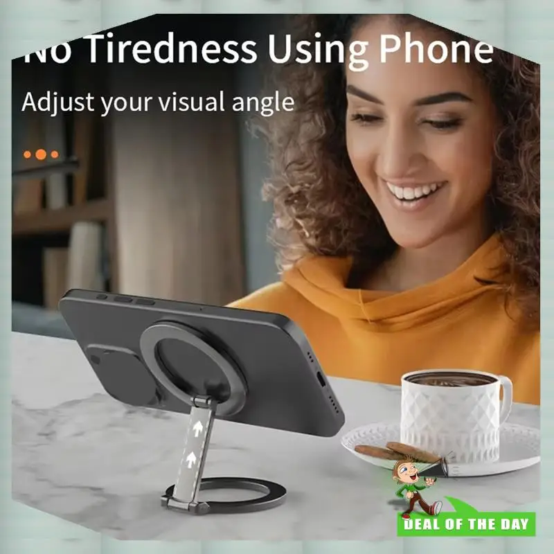 

24-часовая доставка для Magsafe, двусторонний магнитный держатель для мобильного телефона, ультратонкий складной кольцевой пряжкой, настольный держатель, пустой тип-
