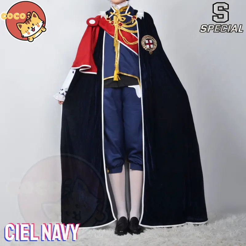 CoCos-S Anime Black Butler Navy Ciel Cosplay Costume Anime Black Butler Cosplay Smile Navy Suit and Cosplay Wig