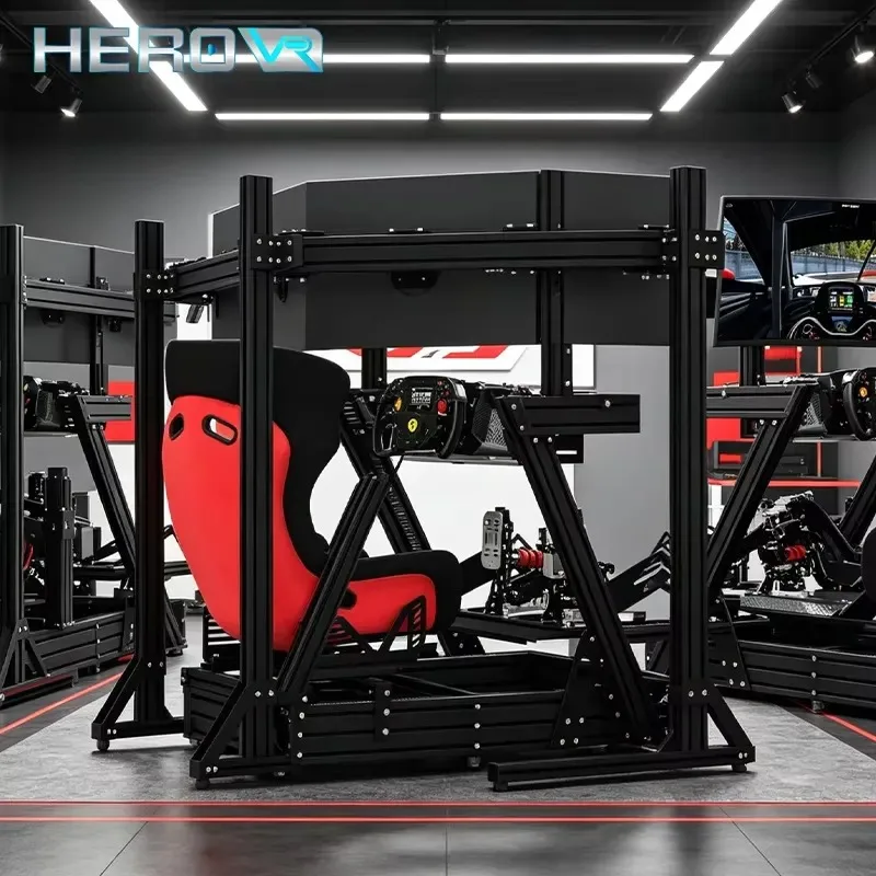 Hot Sale HEROVR Low Investment Indoor/Outdoor F1 Racing Arcade Simulator Metal Real Speed Dashboard 43-inch High-Definition
