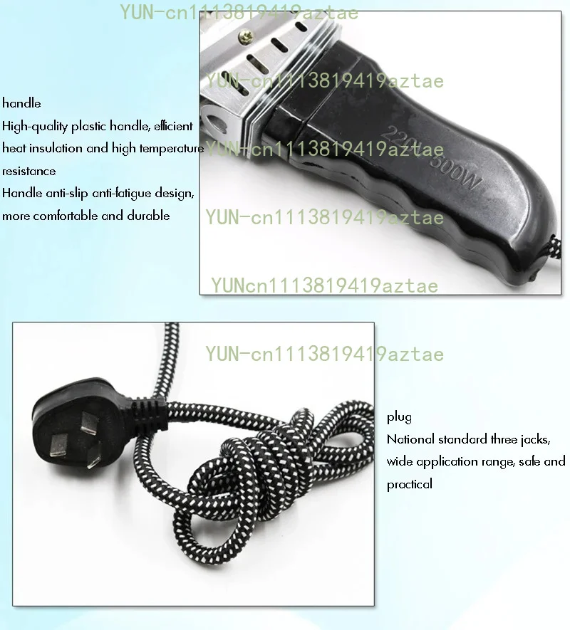 Universal 220V 500W Handheld Soldering Iron with Chisel Tip Powerful Soldering Hot Tool with Adjustable Temperature Range 200-40
