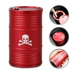 NEN Hot Creative Metal Car Ashtrays Alloy With Lid Rotating Holder Cigarette Smoke Cup Portable Auto Car Smokers Cup Accessories