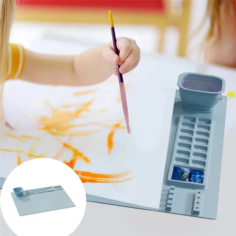 AF95-1PC Washable Silicone Craft Graffiti Painting Mat Children's DIY Silicone Painting