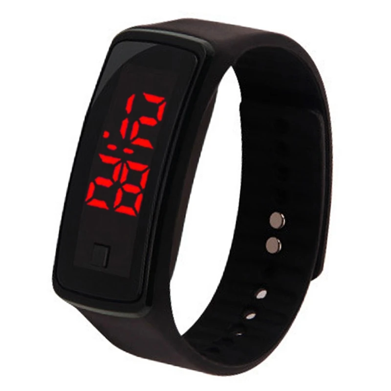 New Hot sale Electronics LED  Watch Jelly Fashion Youth Fashion silicone sports bracelet student Children's bracelet woman clock