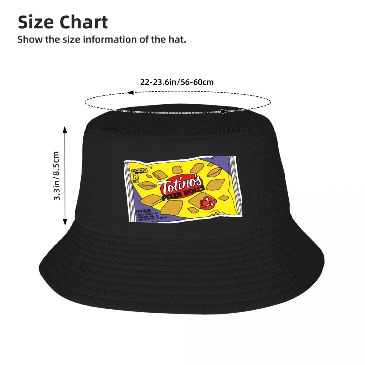 Pizza Rolls Bucket Hat Anime hard hat Luxury Brand beach hat Men's Women's