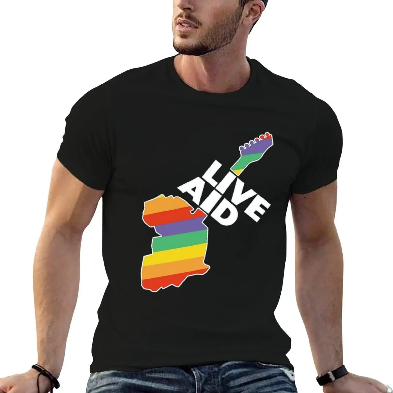 Live Aid T-Shirt funny t shirts cotton t shirt custom print T-Shirt