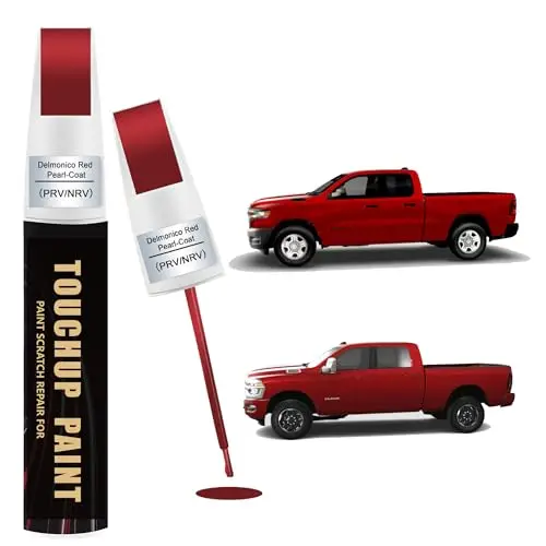 Delmonico Red Pearl-Coat(PRV/NRV) Car Paint Touch Up Pen for Dodge RAM,Automotive Scratch Remover Paint Pen for Nicks&Chips
