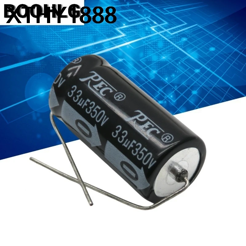 

5PCS 350V 33UF 33UF 350V horizontal axial tube audio electrolytic capacitor 16X30