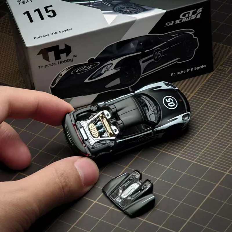 TH 1/64 918 Spyder GT SHOW 2026 Alloy Car Static Die Cast Vehicles