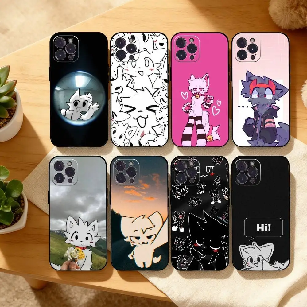 

1PC Cute B-Boykisser Phone Case For iPhone17,16,15,14,13,12Plus,Pro Max,XS,5G Soft Silicone Black Cover