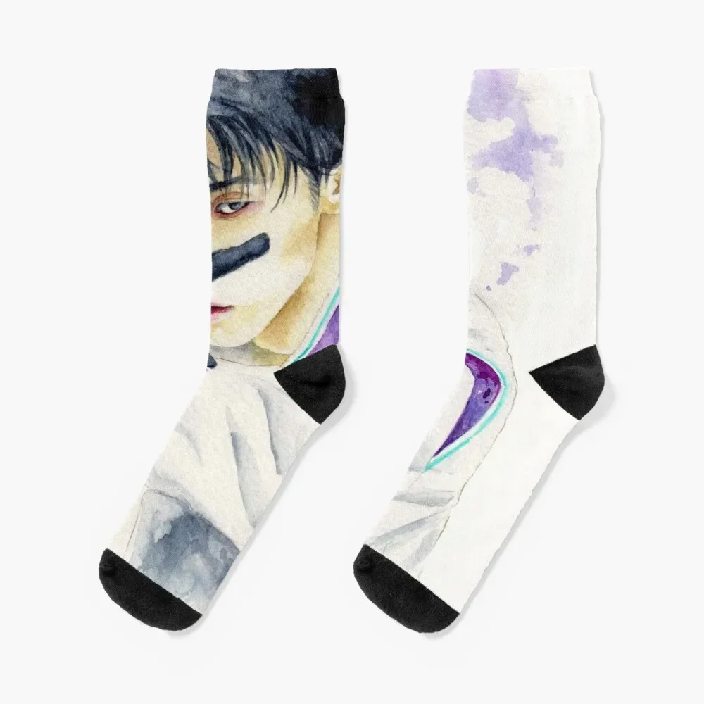 

Yuzuru Hanyu - Seimei Socks Thermal man winter retro Christmas anime Women Socks Men's