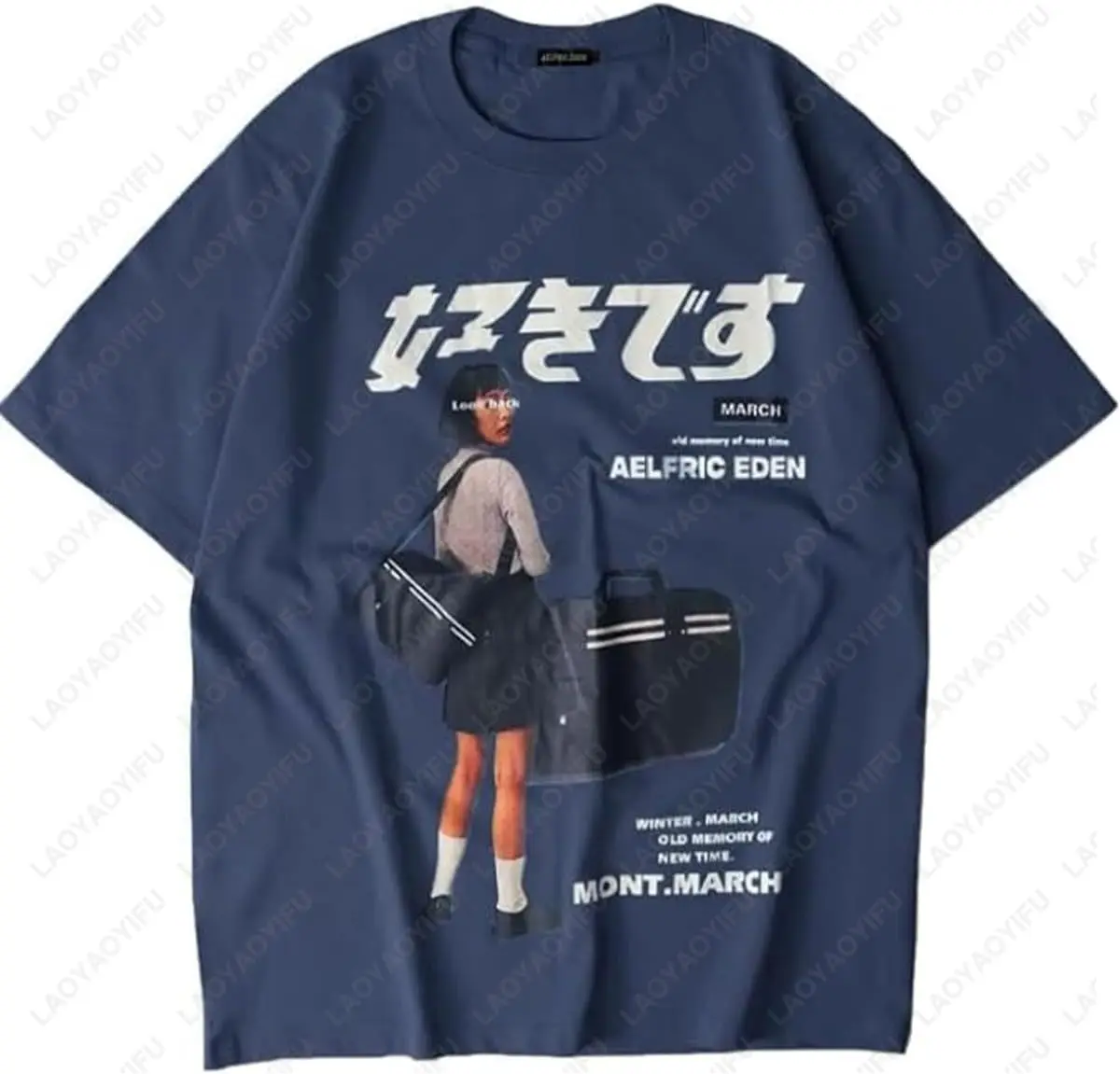 تي شيرت رجالي برسومات Aelfric Eden تي شيرت صيفي قطني كاجوال للجنسين محب مطبوع كاجوال Harajuku قميص علوي أنيق رائع يسمح بمرور الهواء