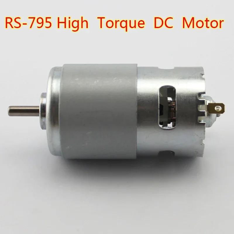 RS-795 DC Motor D-Shaft 12V-24V 16000RPM High Speed Large Torque Dual Ball Bearing for Drill&Screwdriver/Garden Electric Tools