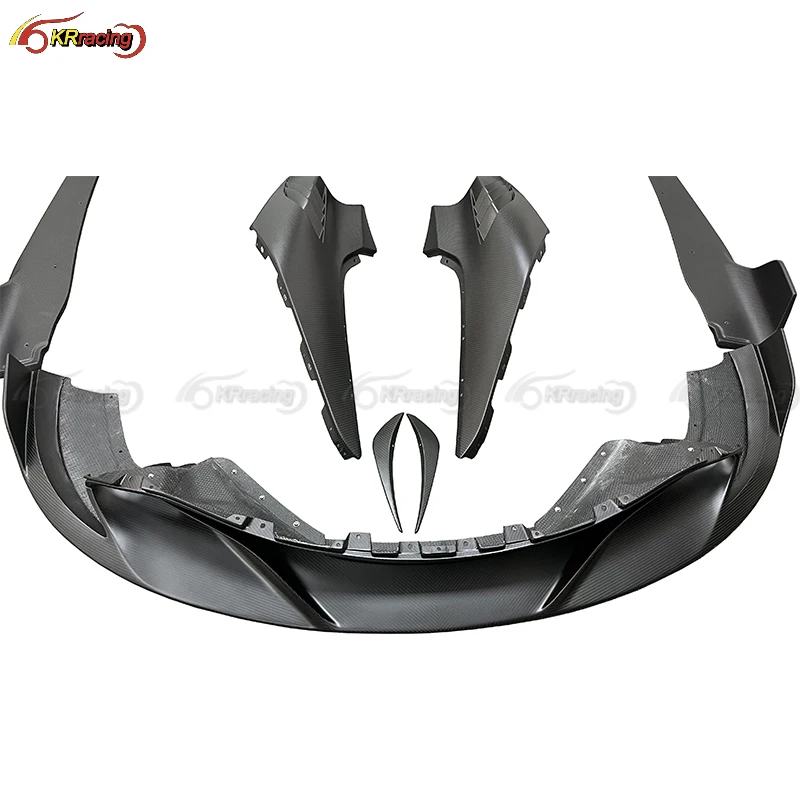 RYFT Carbon Kit Matte Dry Carbon Fiber Car Bumper Front Lip Rear Spoiler Diffuser For Mclaren 720S Body Kit 2015-2018