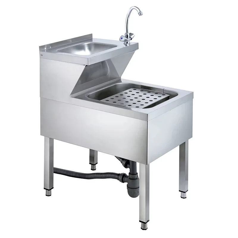 DSA stainless steel sink for commercial kitchens, stainless steel sink with filter mesh, stainless steel sink