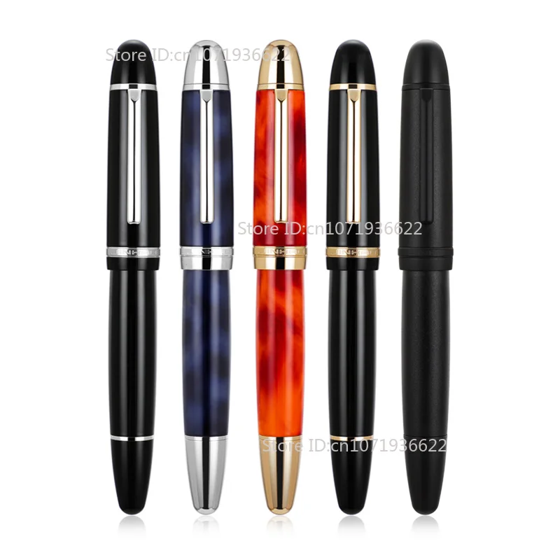 Stylo plume JINHAO X169 NO.8 avec clip noir et argenté, pointe M/F/EF, stylo à encre, Pk 9019 P136 X159, fournitures scolaires