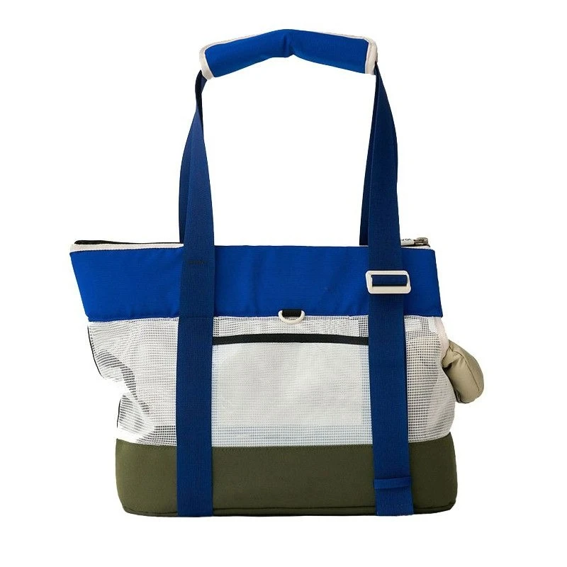 Summer breathable pet outing bag portable bag small and medium dog shoulder tote bag