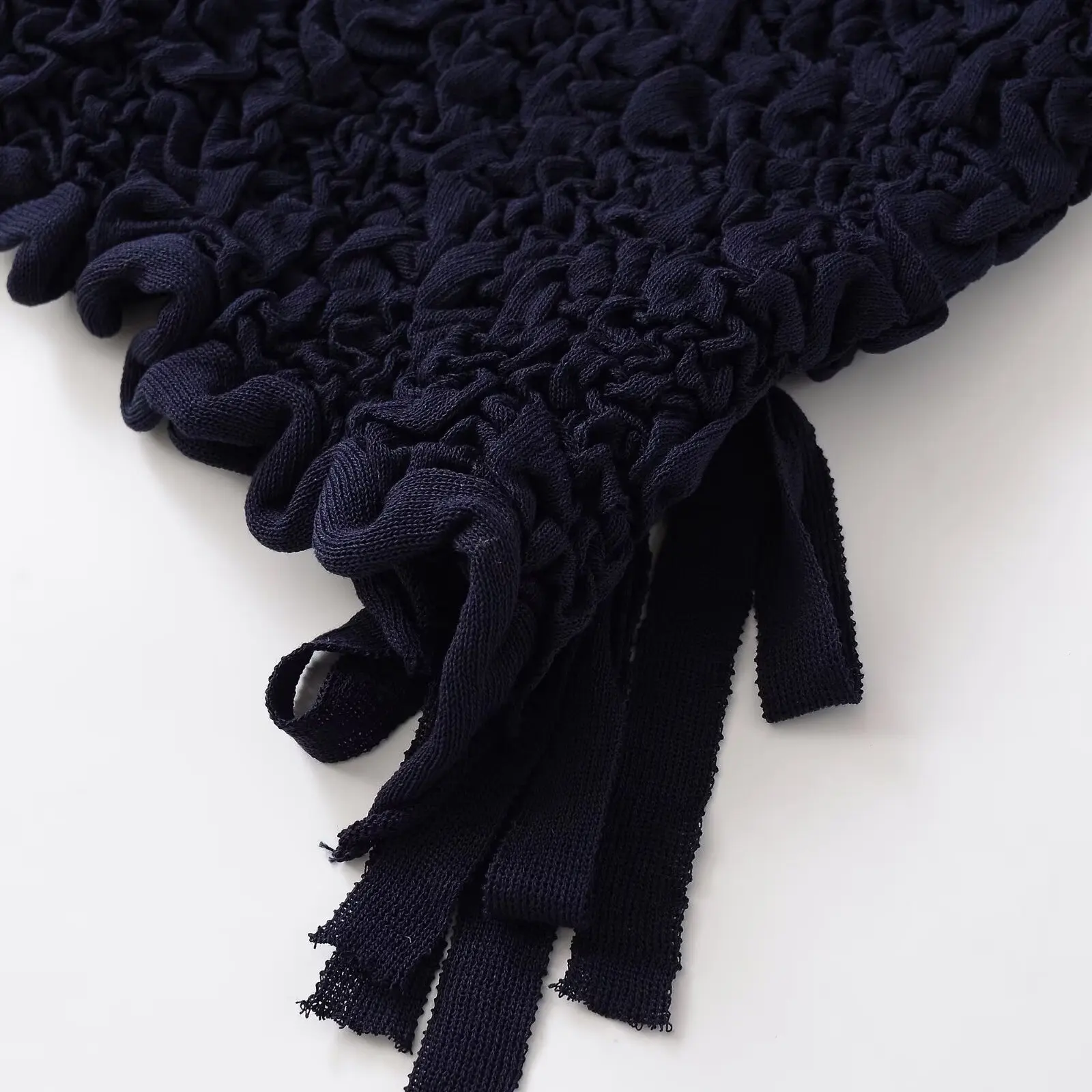 KASLEAD 新しいレディースファッションテクスチャードニットシャツラウンドネックトップバタフライノット半袖ポリエステル繊維 392076