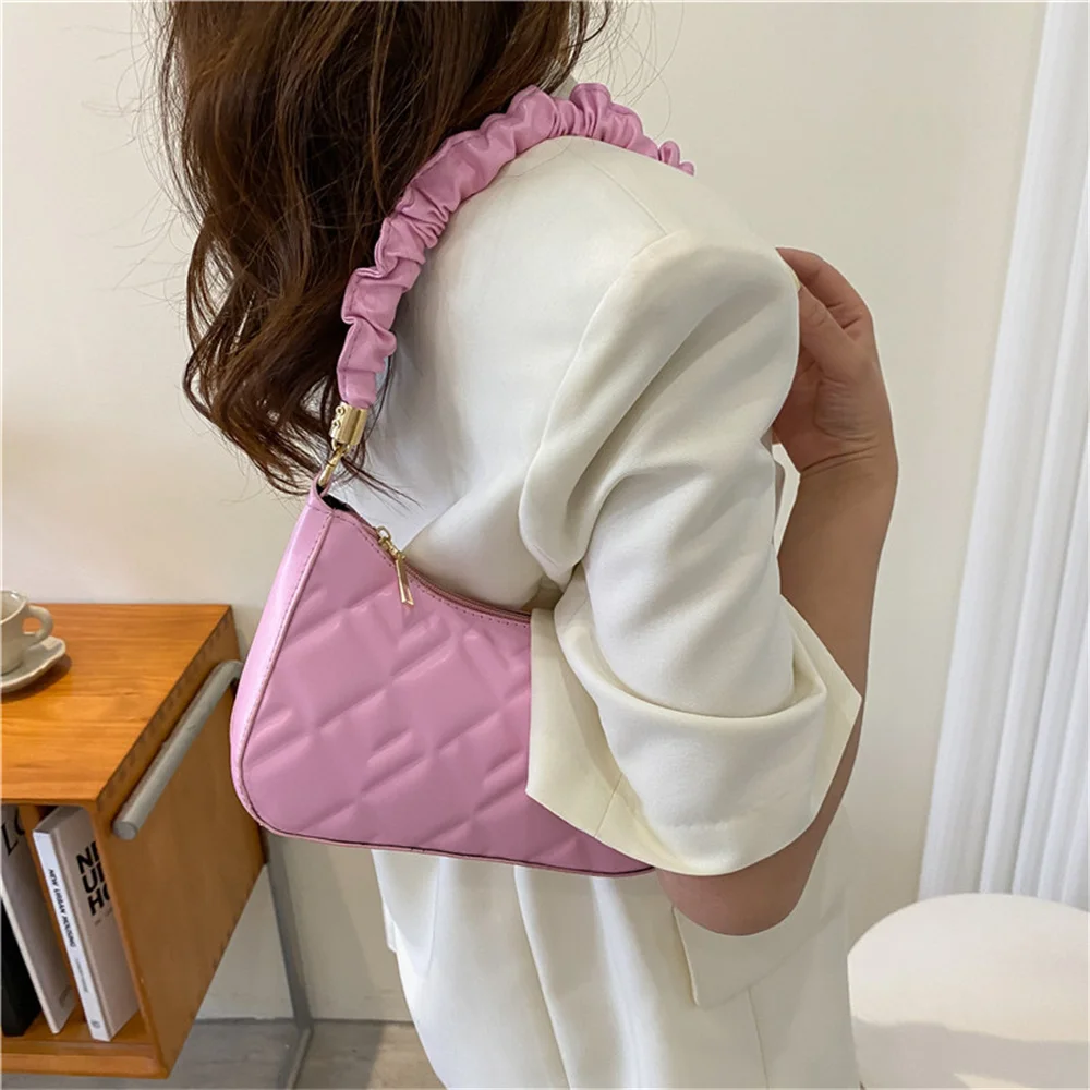 Mode Vrouwen Casual Schoudertas Met Mini Hasp Portemonnee Pu Mode Handtas Solide Handtas Tas Cadeau Voor Vriendinnen Vrouwen