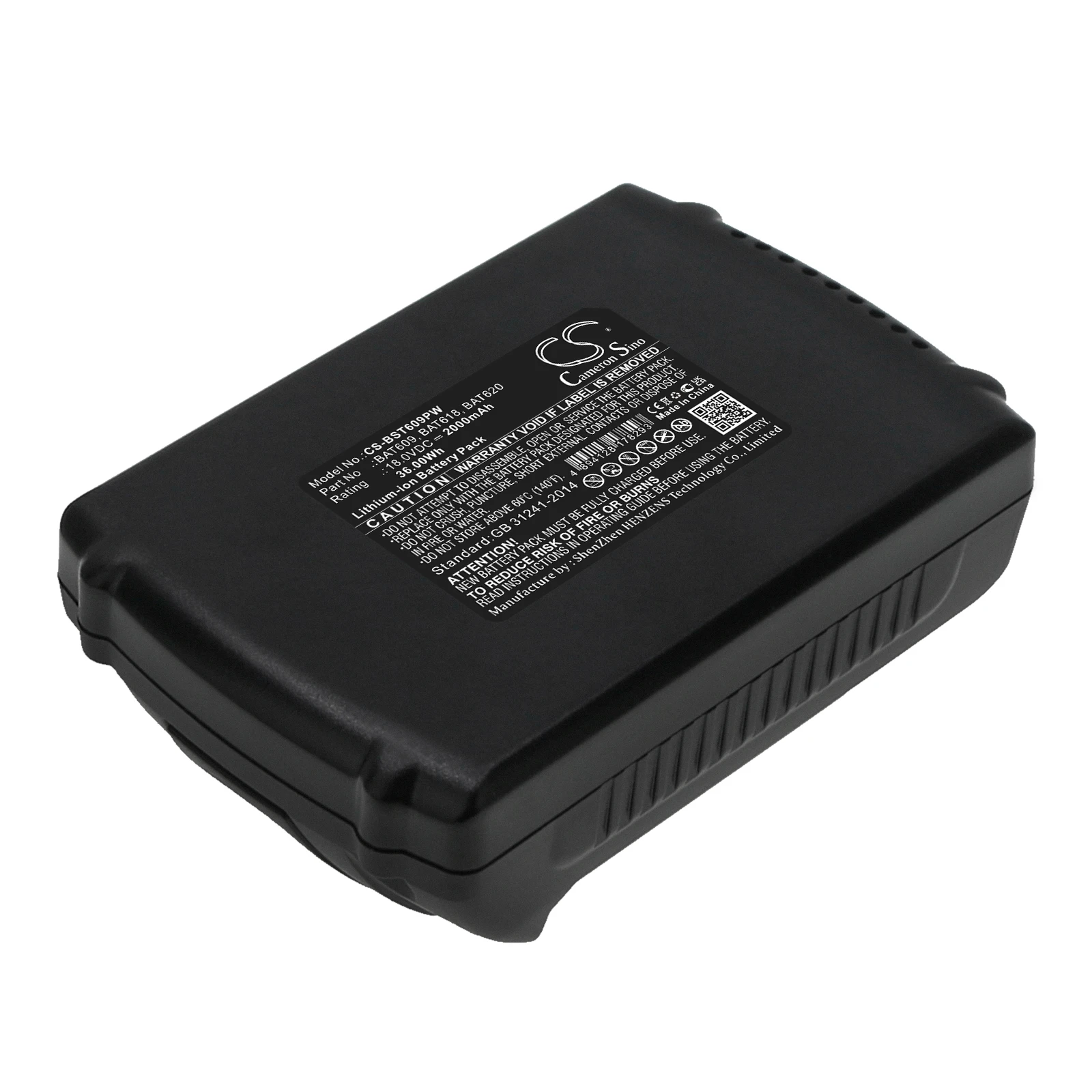 

Li-ion Power Tools Battery for Bosch, 18.0V, 2000mAh, Compatible Models: 17618, 26618, 3601H61S10, 36618B, 37618, CFL180, CRS180