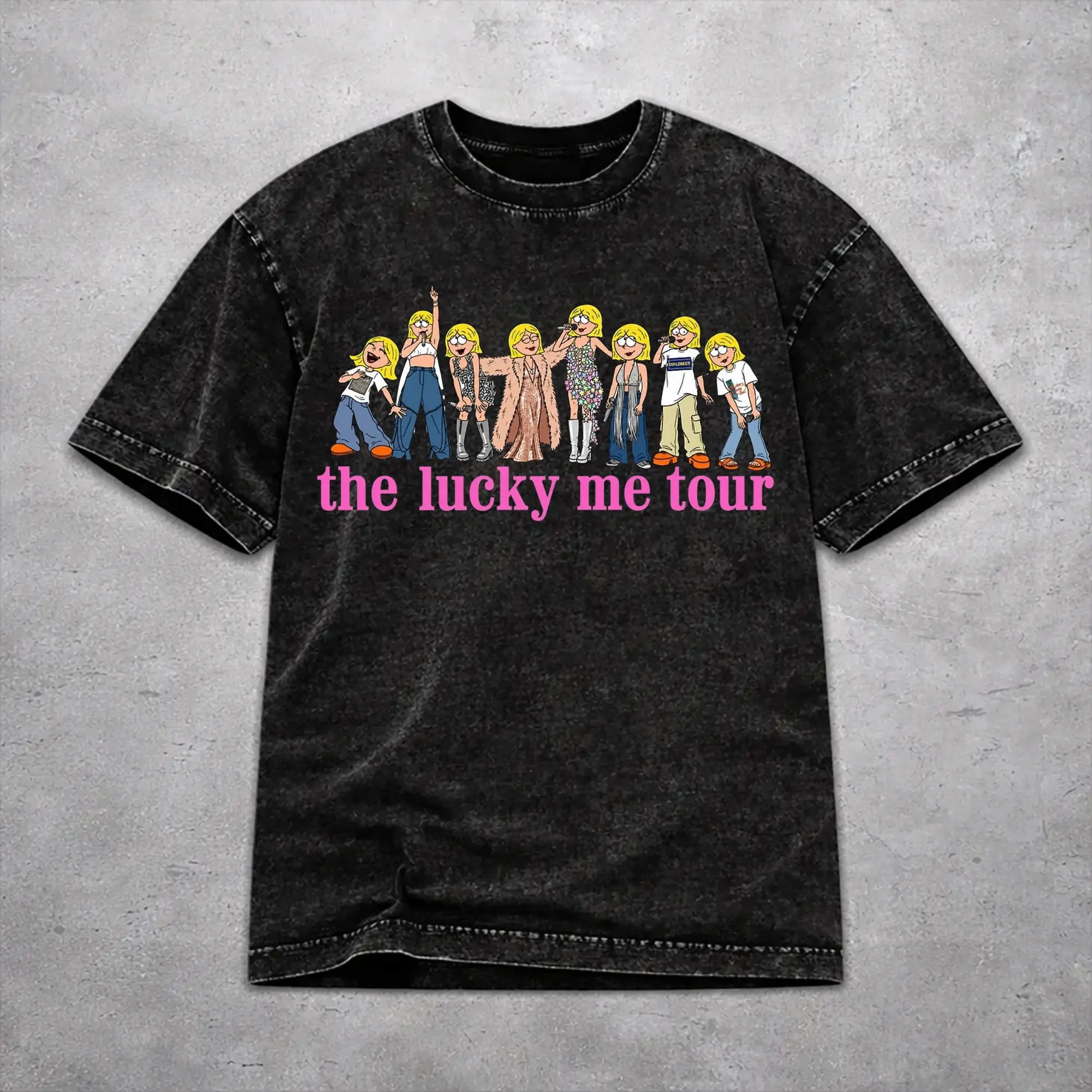 Men Women Wased T-shirts Hilary Duff Lucky Me Tour 2026 Printed Shirt Accessories Oversize  Tee Shirts