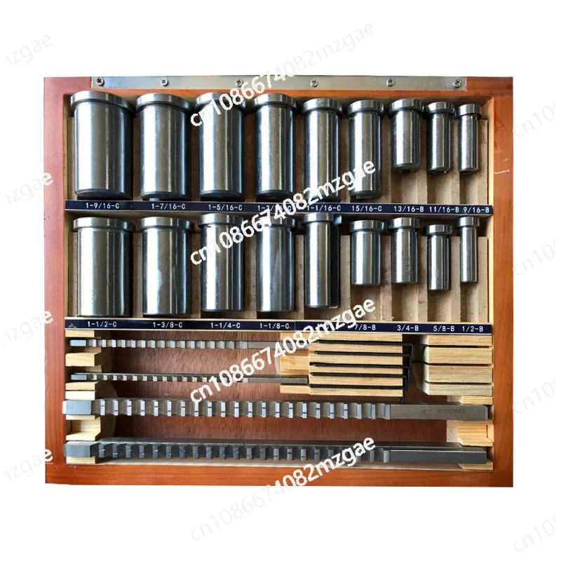 Metric Keyway Sleeve 21PCS, High Speed Steel High Speed Steel Standard Parts Keyway Push Sleeve