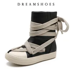 2025 New Sneakers Shoes Woman Men's Casual ShoesLace-up Thick Bottom High Top Shoes Canvas Punk Couple Trend Shoes