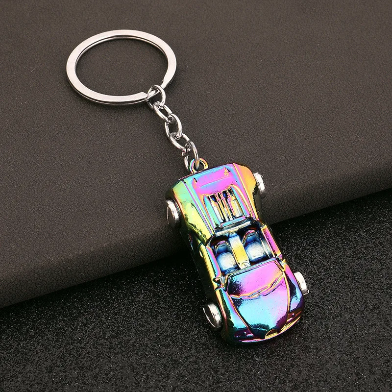 Trending Convertible Muscle Sports Car Keychain 2023 Cute Trend School Bag Car Key Pendant Couple New Trinket Gift Keyring