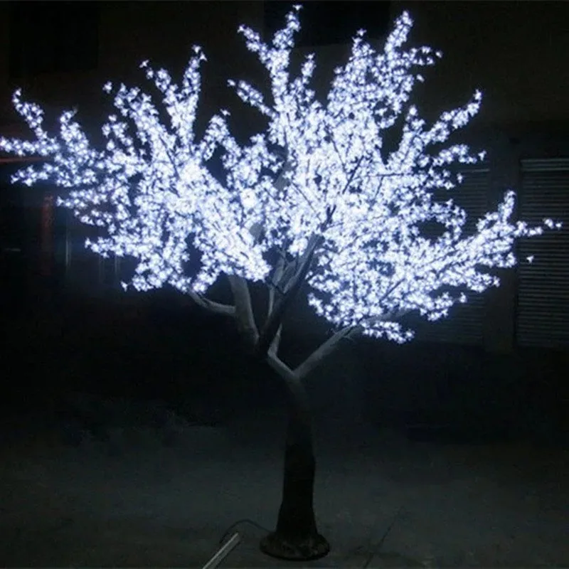 2m led simulation cherry blossom tree Christmas tree landscape courtyard light Outdoor waterproof restaurant Hotel decorative