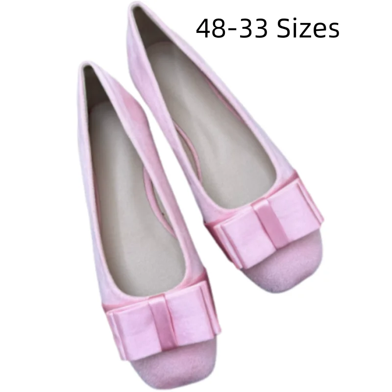 

Women British Styles Flats Square Toe Driving Walking Slip-On Flock Cloth Soft Shoes Wide Fits 32-48 29cm Yellow Leopard Brown