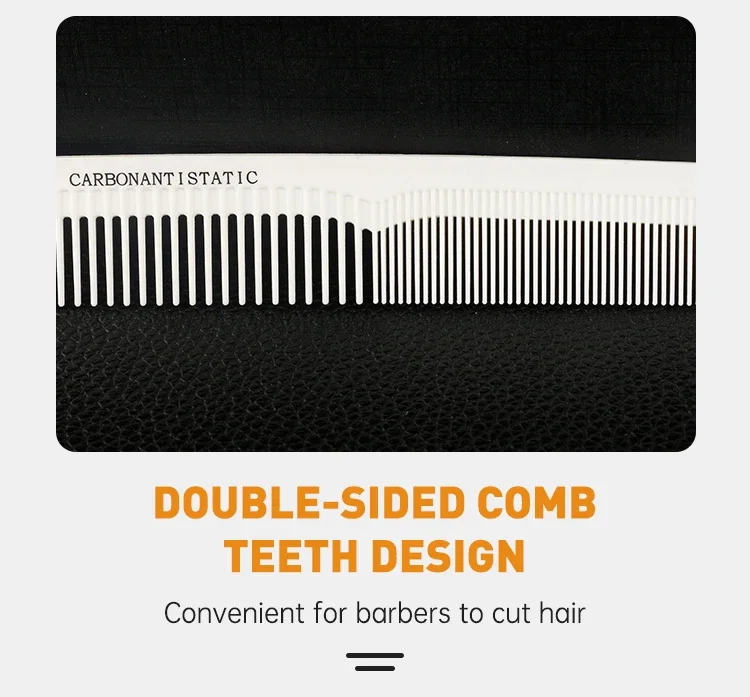 Mythus Barber Kamm Haarschnitt Professionelle Friseur Styling Kamm Set Salon Haarpflege Styling Werkzeug Carbon Faser Kamm Set – Detail 10