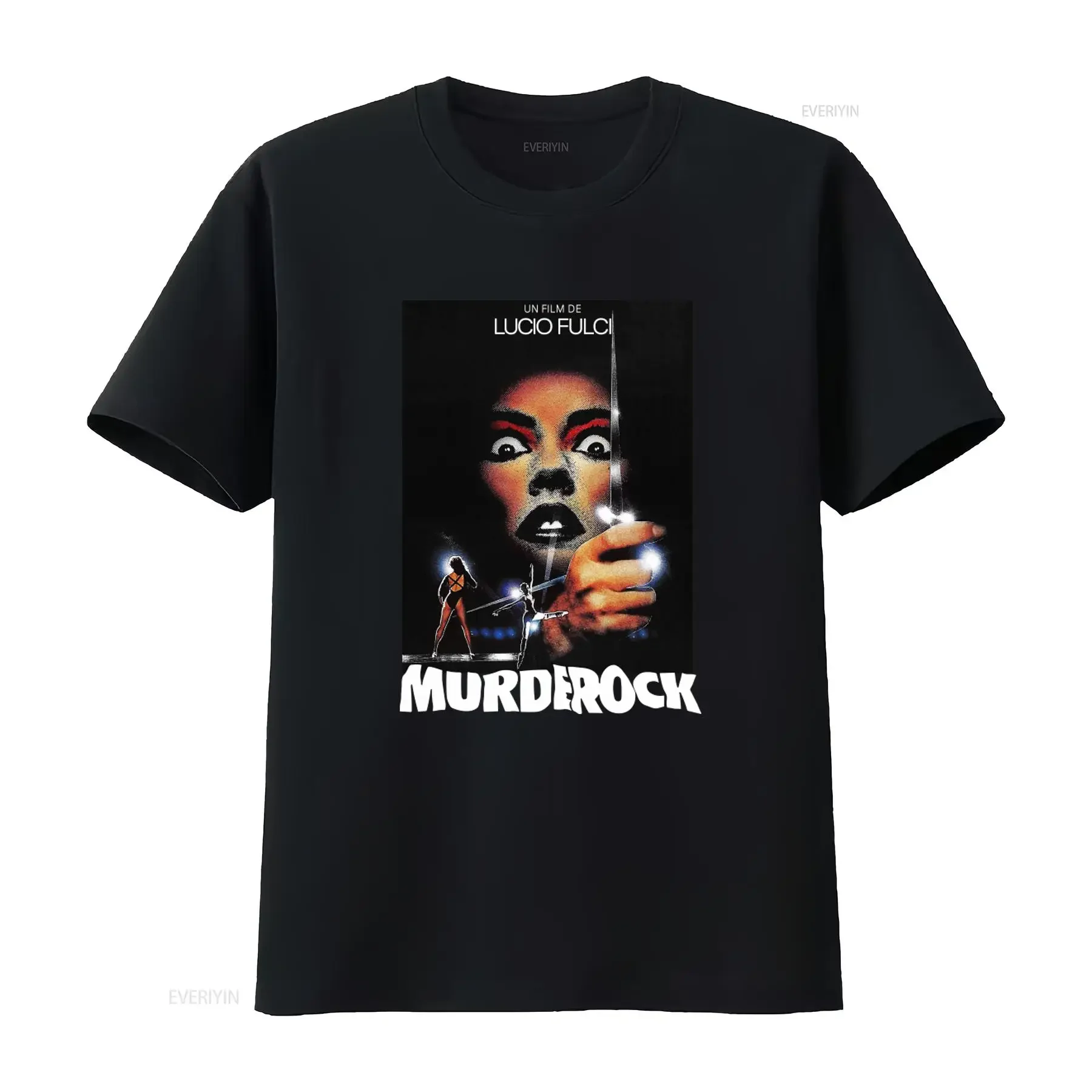 Murder Rock V1 MURDEROCK Lucio Fulci 1984 Horror Movie T Shirt Black Sizes S 5XL vintage Washed Stretched Comfortable Casual
