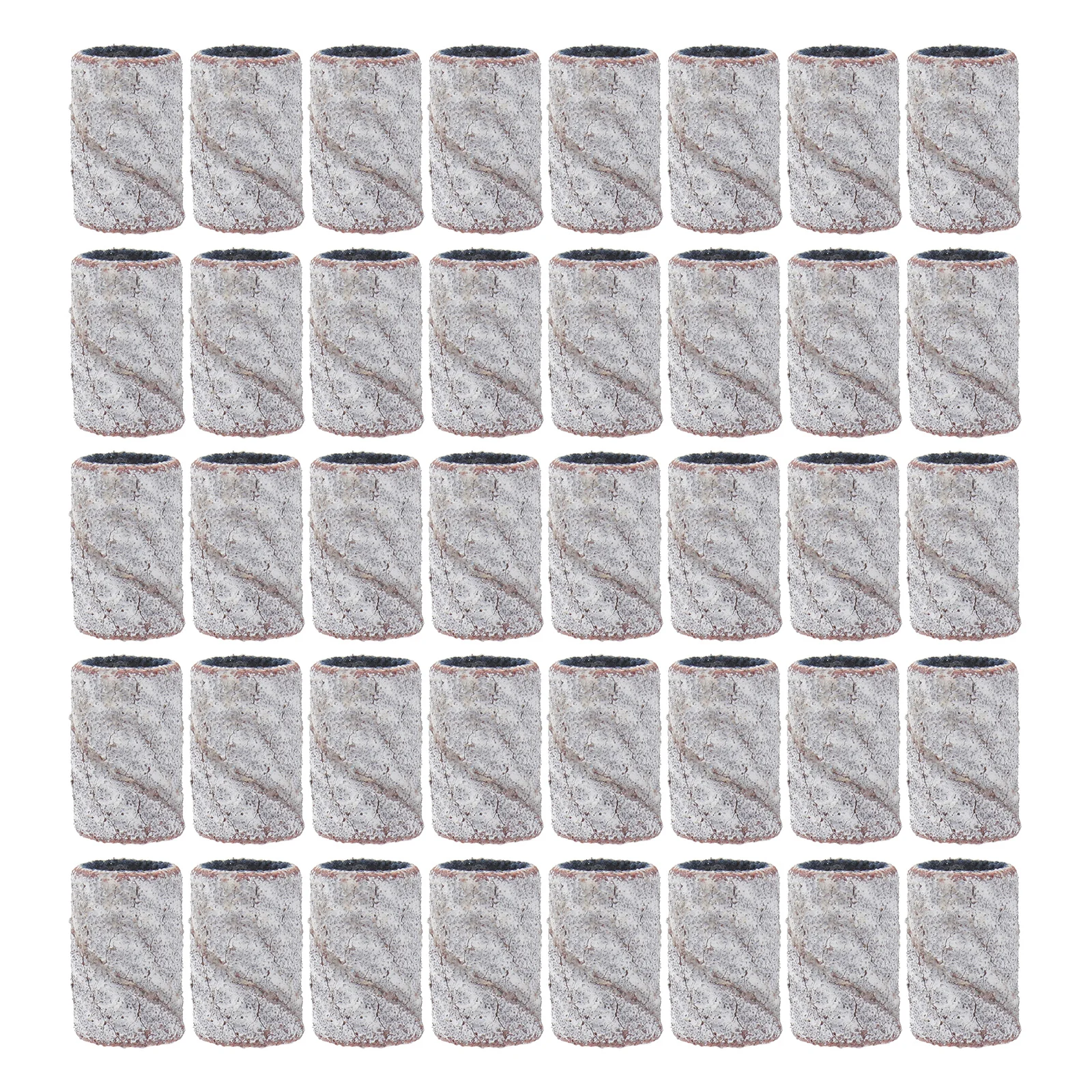 100 قطعة من أربطة صنفرة الأظافر 180 # ملمع طحن الأظافر الأبيض لمزيل طلاء الأظافر الاصطناعية الطبيعية والباديكير #6