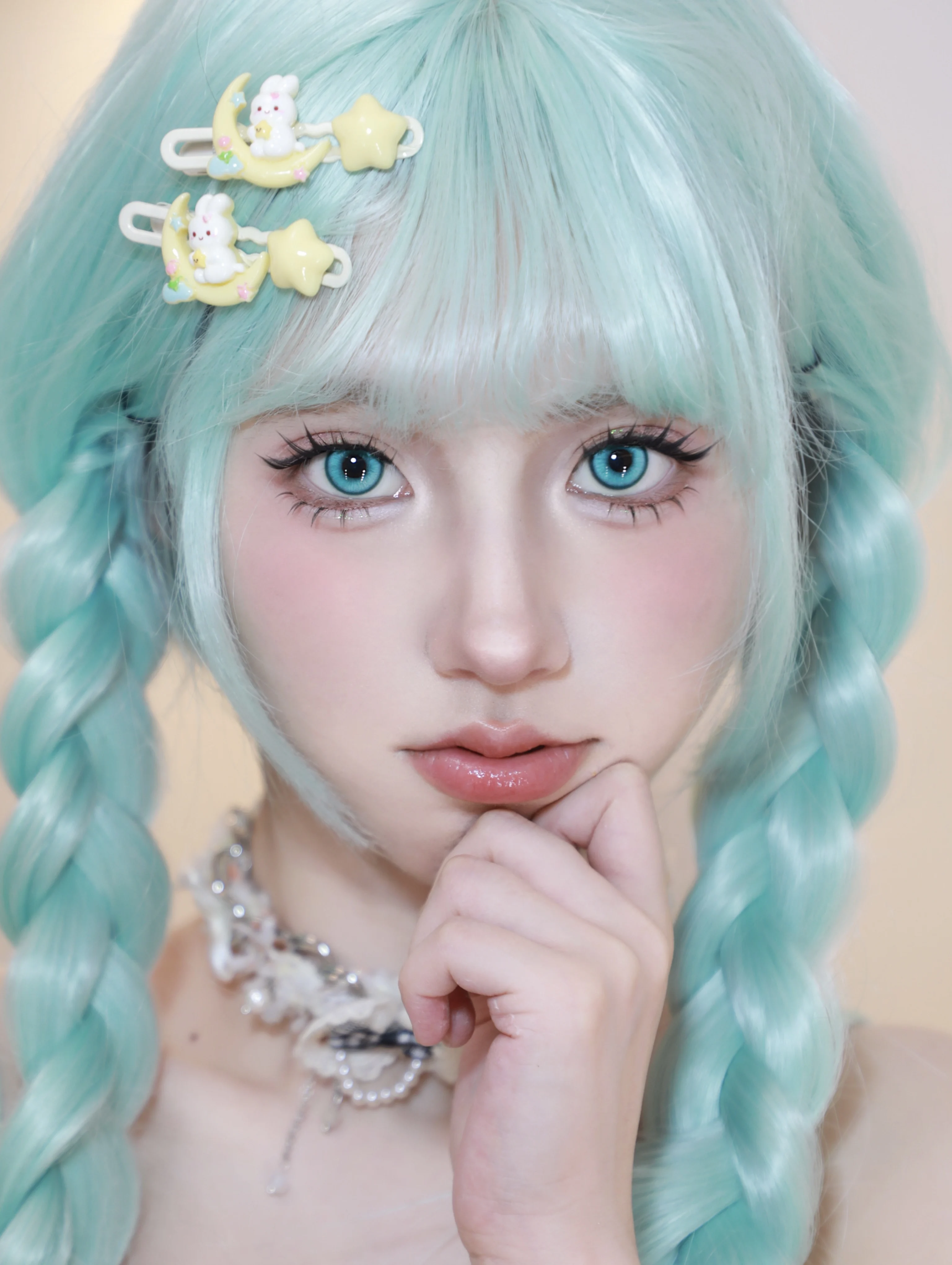 Abgestufte 1 Paar farbige Kontaktlinsen Halloween Cosplay Softlens 14,2 mm 6 Monate – Detail 6