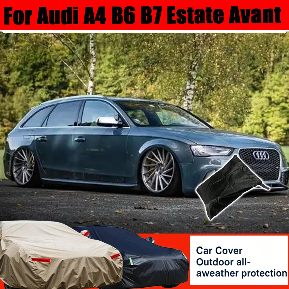

Outdoor Protection Full Car Cover Snow Cover Sunshade Waterproof Dustproof Exterior For Audi A4 B6 B7 Estate Avant