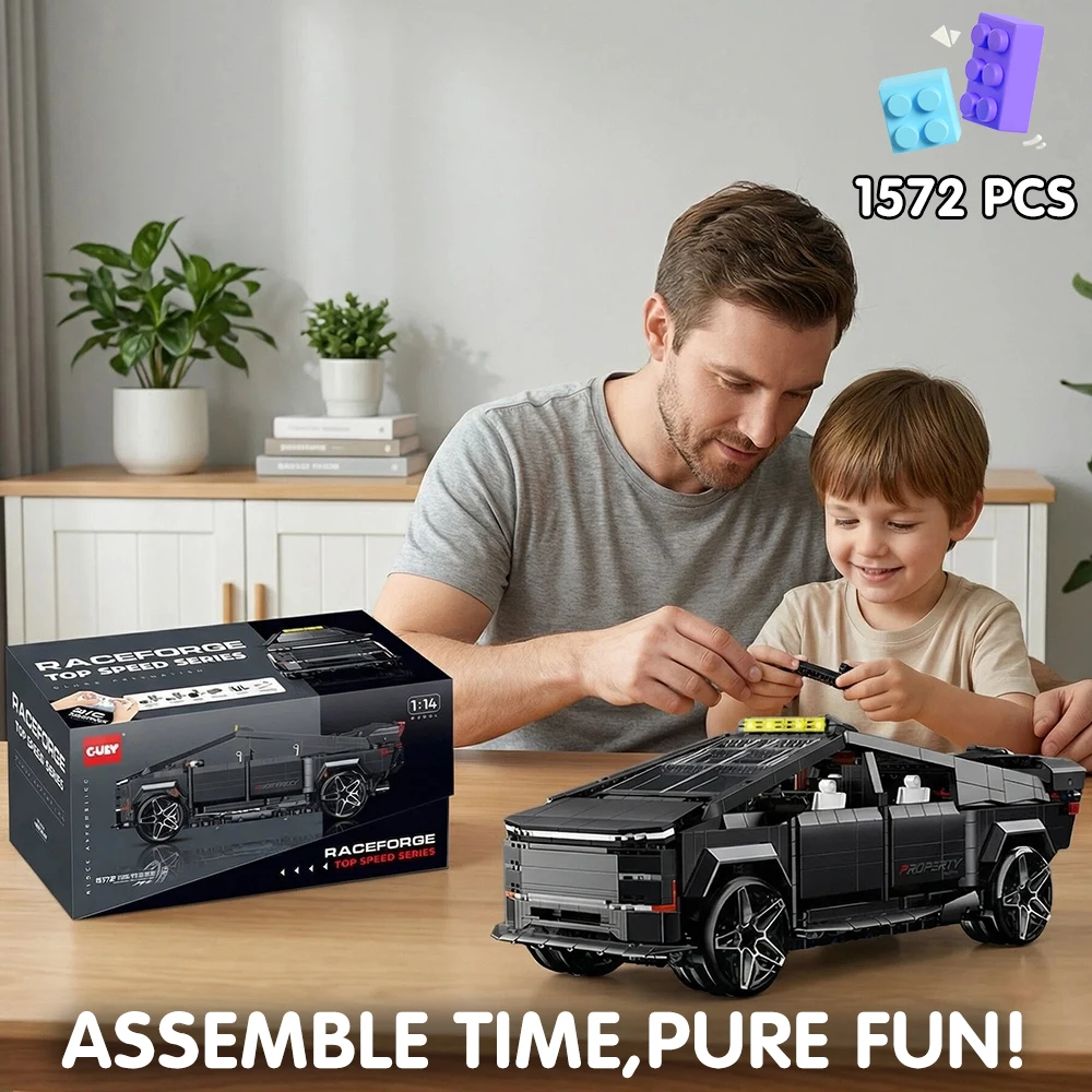 

1:14 RC TECHNIC Building Blocks Pickup Truck Motorized Electric Lifting Chassis DIY Bricks Model Gift for Kids Adults Collectors