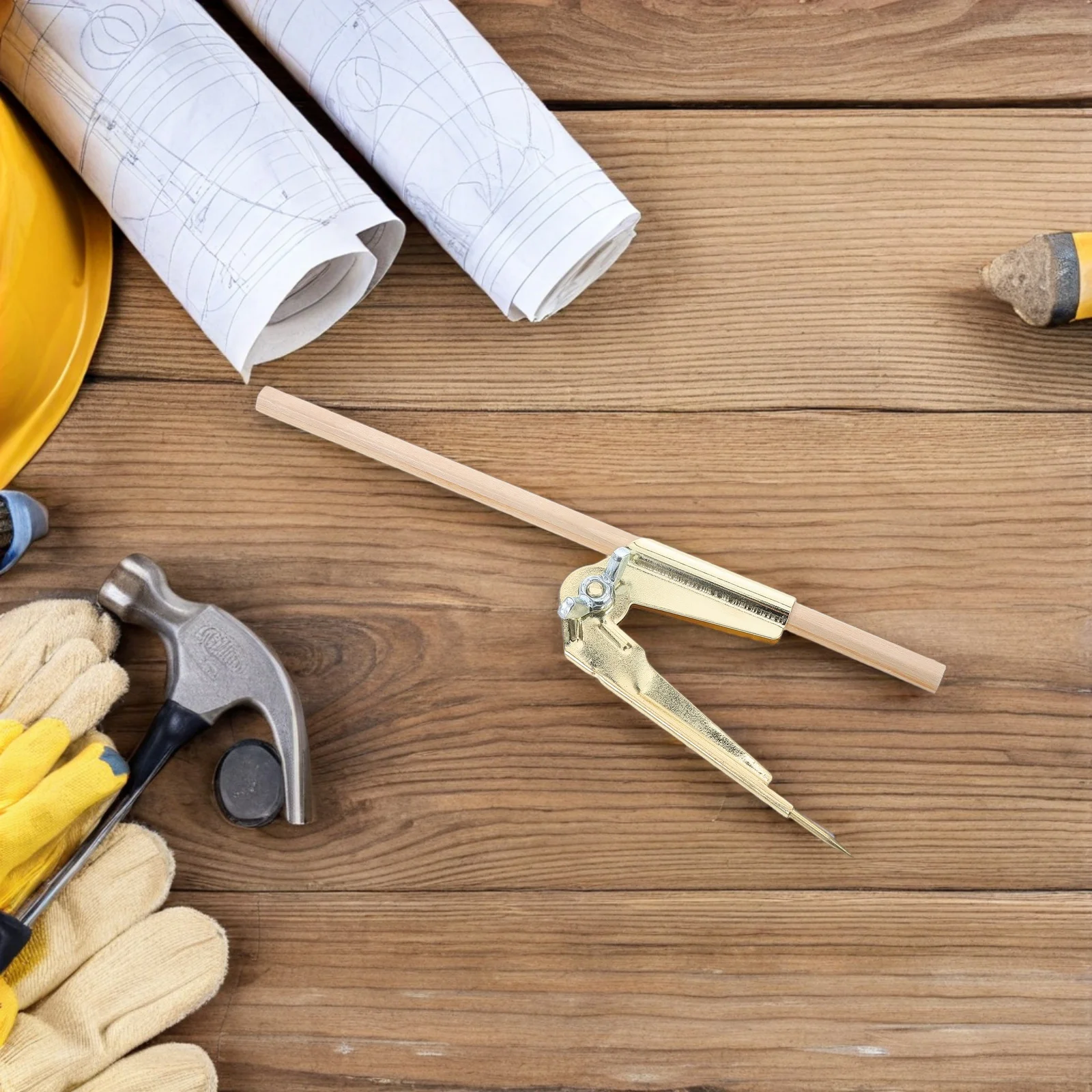 مجموعة واحدة من أدوات البوصلة لمشاريع النجارة والرسم أداة كتابة فعالة لمصممي المعماريين وDIY #2