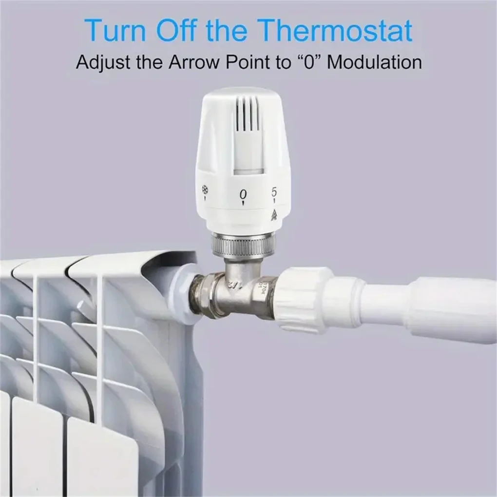 3pcs Smart Thermostatic Radiator Head Automatic Temperature Control Valves for Heating System Standard Radiator Valves Replace