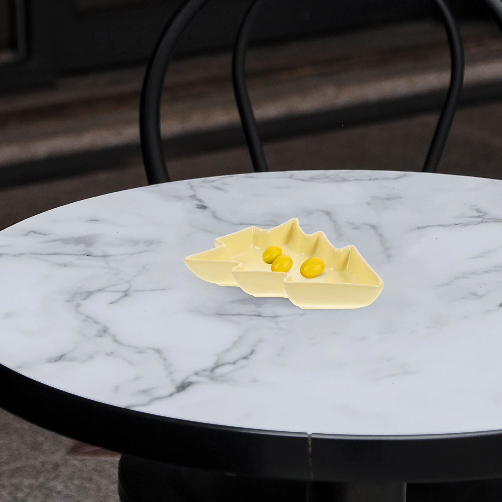 

Elegant Christmas Tree Ceramic Plate Luxurious Matte Finish Appetizer Serving Dish Perfect for Holiday Dinners Snacks Fruit