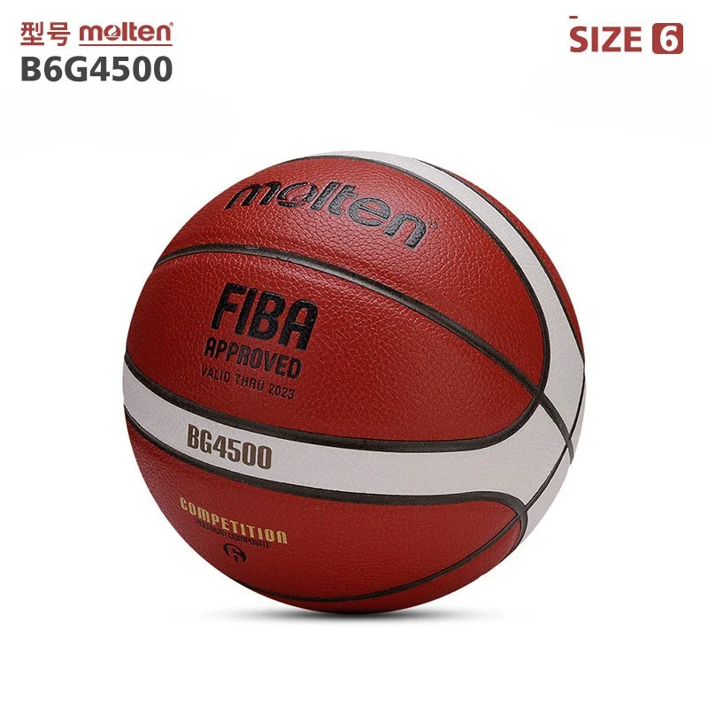 BG4500-Molten leather Basketballs Size7\6 Official Match Indoor Sandard Basketball for Youth Women Man Balls Free Air Pump Bag