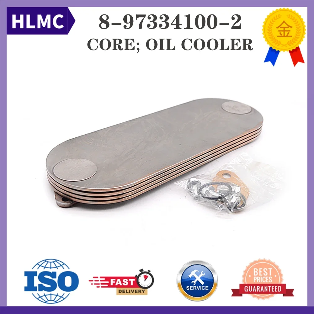 

Factory Price Truck Engine Parts 8-97334100-2 8973341002 For Hitachi Excavator ZX00-3 Diesel Engine 4HK1 Oil Radiator Core