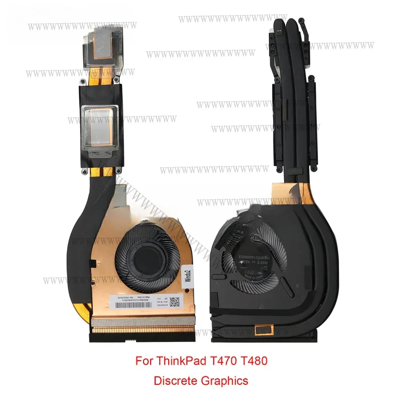 Ventola di Raffreddamento CPU per Laptop ThinkPad T480 T470 01YR200 01YR202, Modulo Ventola di Raffreddamento DC 5 V 2,25 W 5 Pin Ventola Silenziosa, Migliora la Dissipazione del