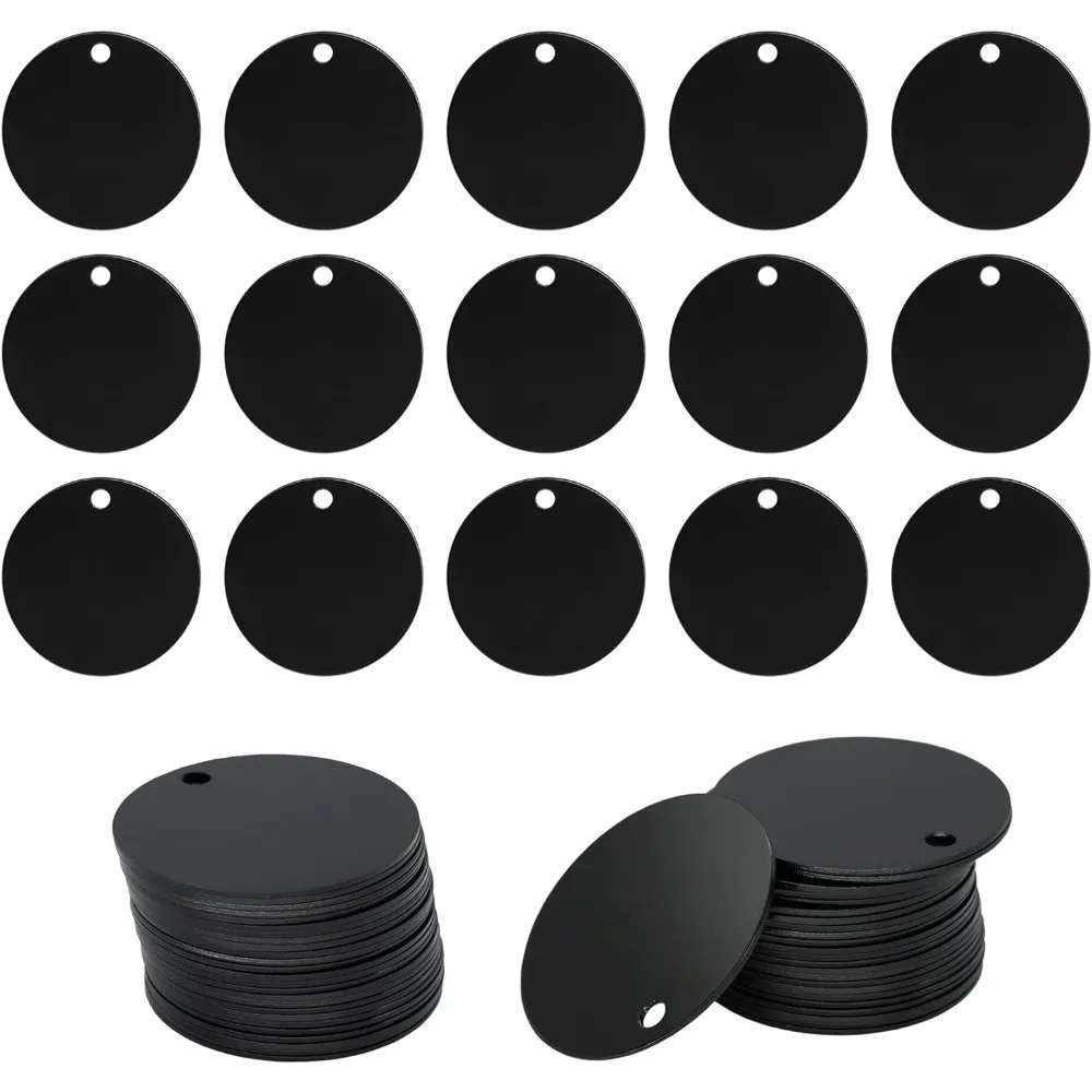 100 Uds etiqueta de identificación nombre redondo Anti-pérdida grabado registro Tel dirección gato cachorro medalla personalizada colgante mascota Collar para perro accesorio