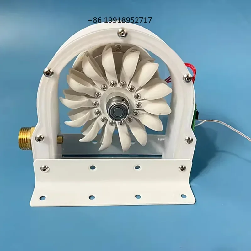 High-Efficiency Pelton Turbine, Impact Hydraulic Runner, Bucket Wheel,100W Multi-Purpose DIY Hydraulic Generator JJ59