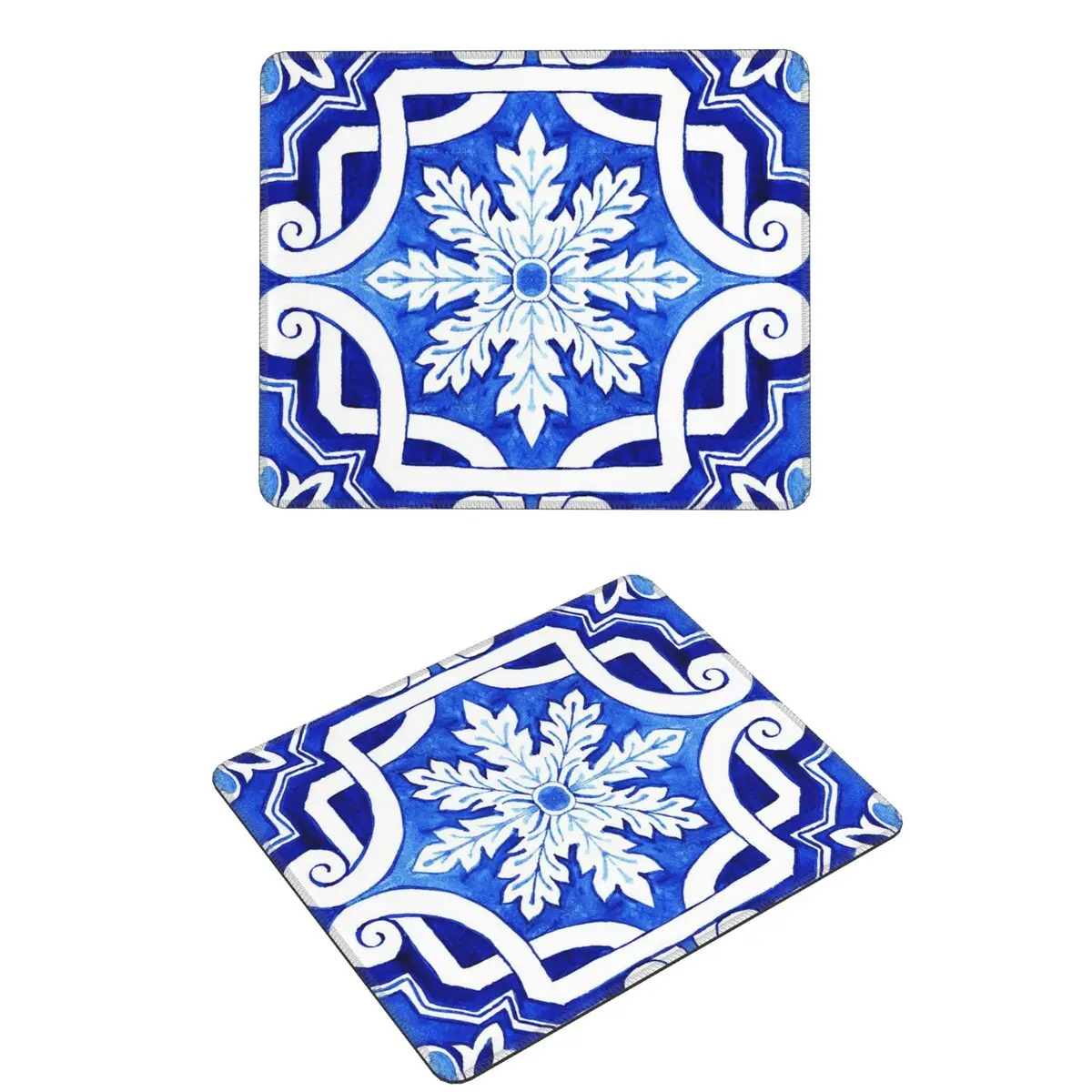 

Azulejo Portuguese Tile Watercolor Artwork Mouse Pad Computer Keyboard Mouse Mat Gamer Laptop Desk Mat Office Table Mats