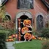 Welcome Halloween Garden Flag Mysterious Pumpkin Skull Garden Flag Halloween Decorations Banner Lawn Yard Patio Front Outdoo llz