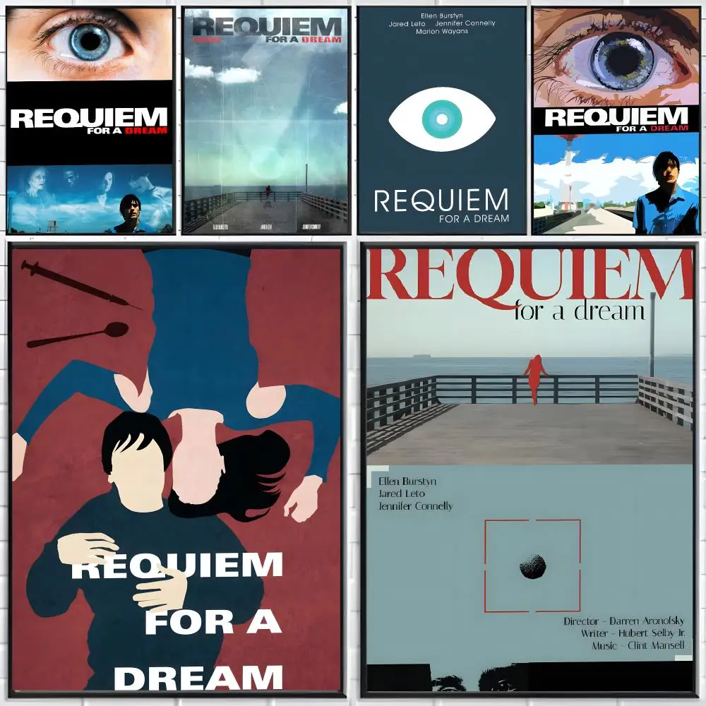 film drama R-Requiem for a Dream Poster Distinct Home Decor Concepts Chic Indoor Art Pieces