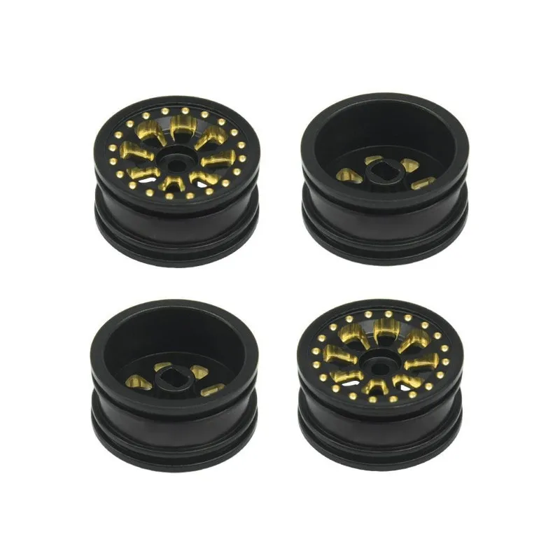 B78B-Upgrade Black 8-Dollar 0.7 Inch Wheel Hub Kit For 1/30 Axial SCX30 Upgrade Accessories