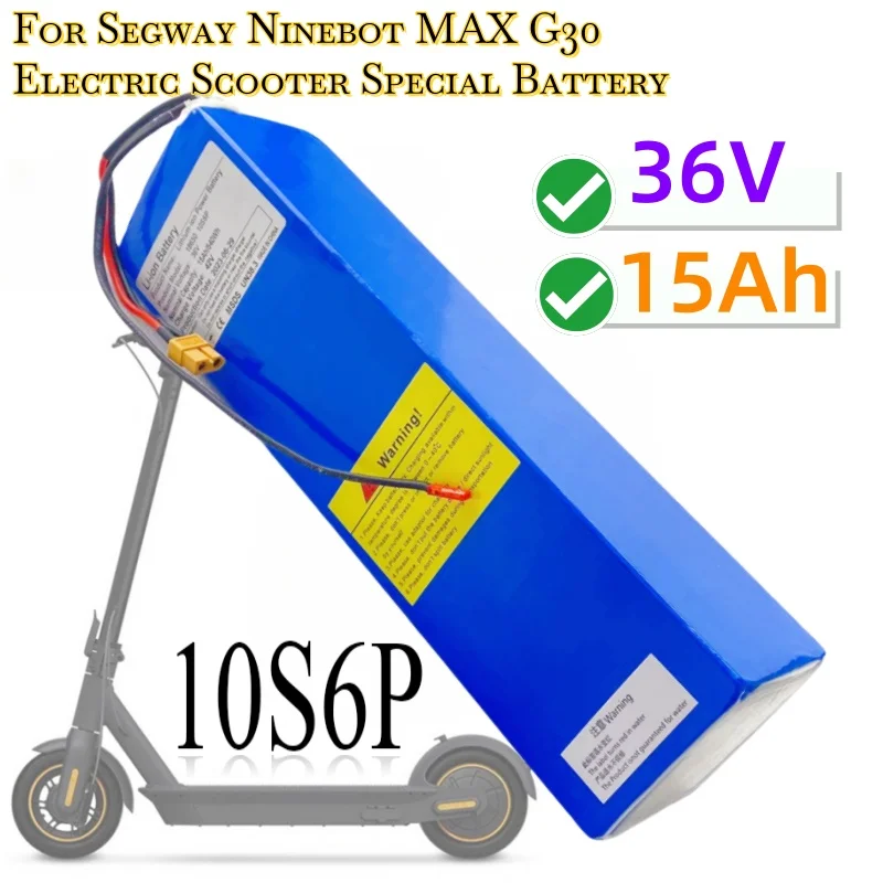 

10S6P 36V 15Ah Li-ion Rechargeable Battery Pack For Segway Ninebot MAX G30 Electric Scooter Special Battery