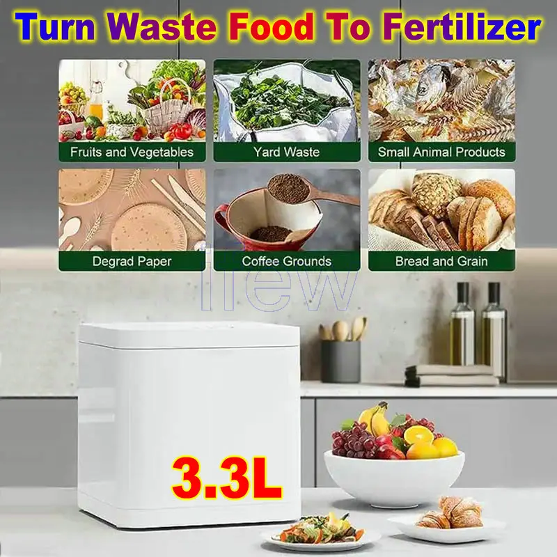 Kitchen Waste Disposal Home Automatic Drying Deodorization Food Waste Compost Machine Microbial Decomposition of Wet Garbage Kit